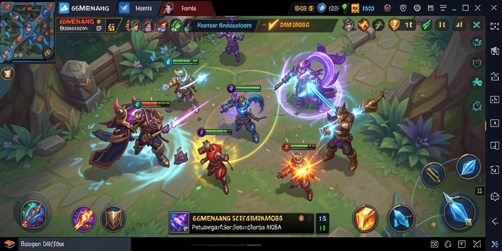Gameplay seru di arena MOBA 66MENANG yang penuh aksi.
