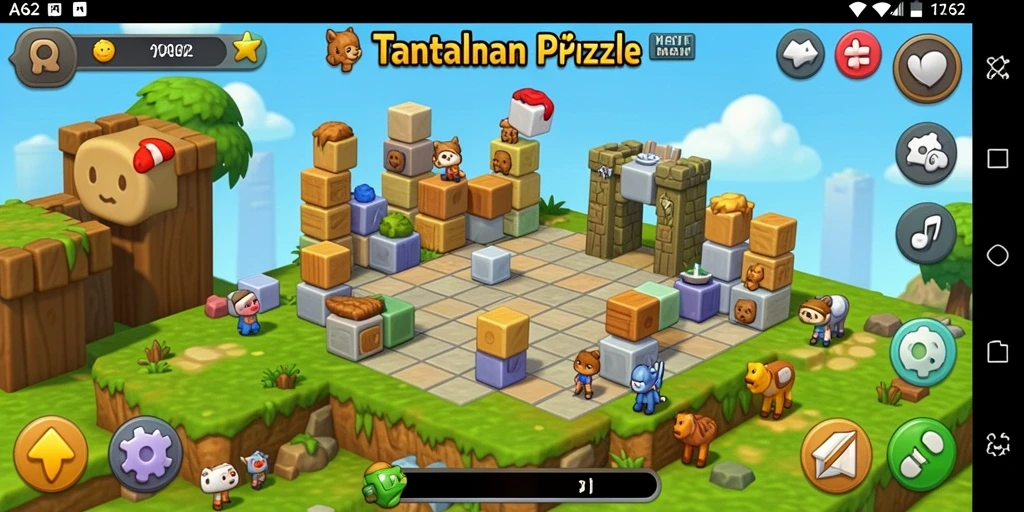 Gameplay AA62 penuh tantangan puzzle yang seru.