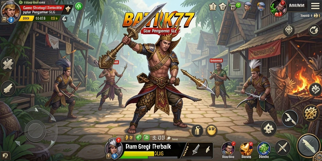 Tampilan menarik dari pertempuran strategis di BATIK77.