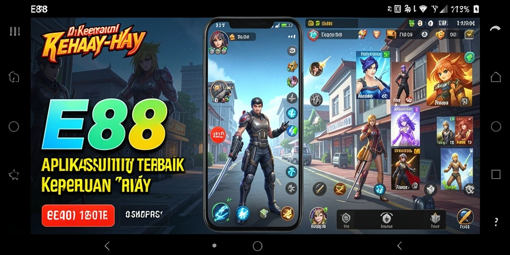 Screenshot utama E88 menampilkan fitur-fitur Utility yang memudahkan pengguna.