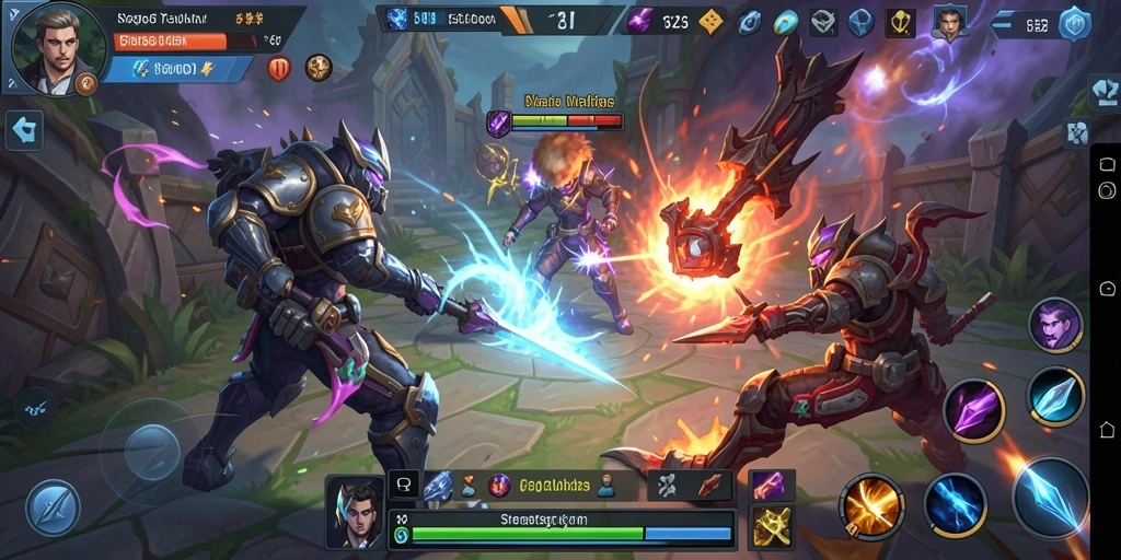 Tangkapan layar utama F32 yang menampilkan aksi gameplay yang intens.