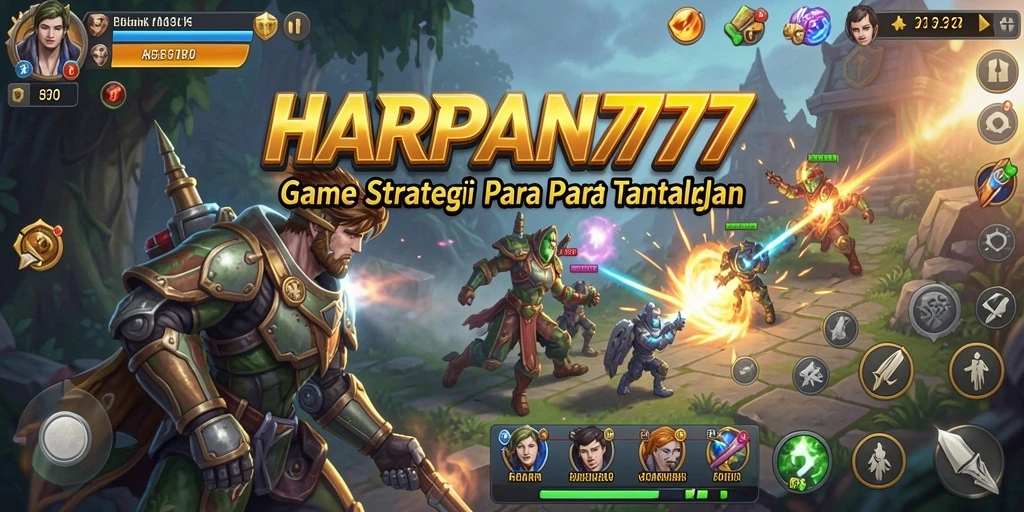 Tampilan gameplay yang seru dari HARAPAN777 saat pertempuran berlangsung.
