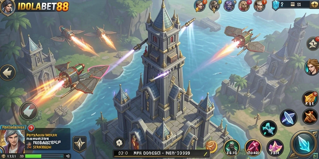 Gameplay menara pertahanan yang seru dan menarik di IDOLABET88.