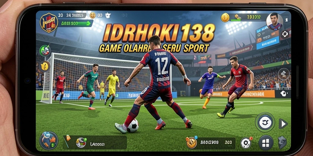 Screenshot gameplay IDRHOKI138 menampilkan aksi olahraga yang mendebarkan.