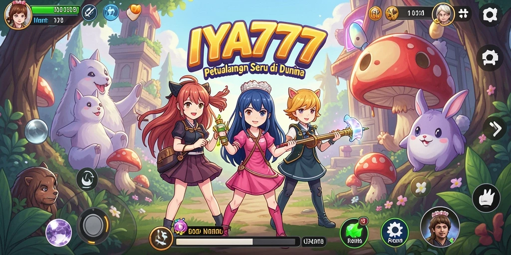 Tampilan gameplay yang menarik dari IYA777 di dunia Anime.