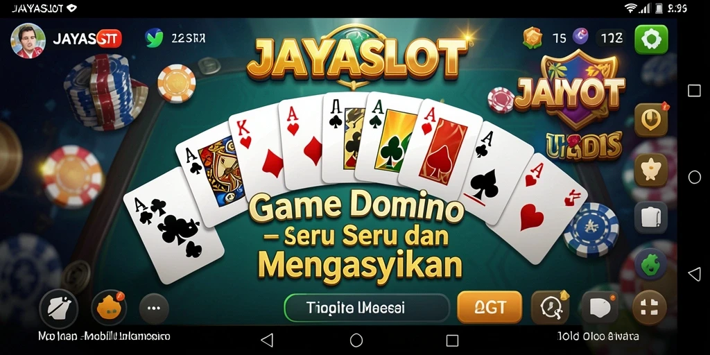 Gameplay seru Domino di JAYASLOT dengan pemain lain.