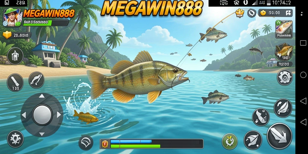 Gameplay menarik dengan pengalaman memancing yang mengasyikkan.