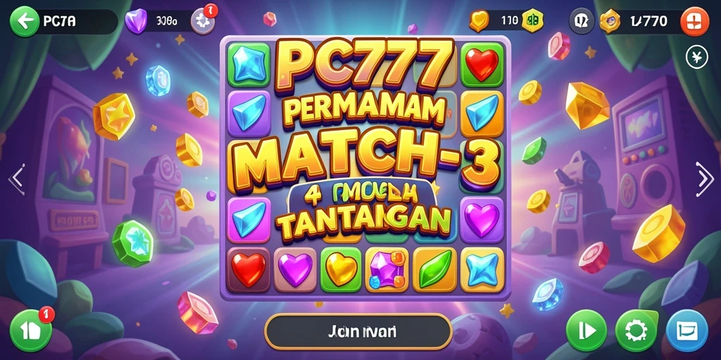 Tampilan gameplay PC777 yang seru dan berwarna-warni.