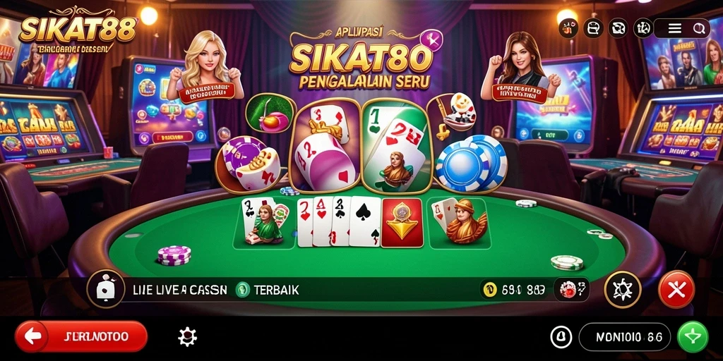 Gameplay seru dan interaktif di SIKAT88 Live Casino.
