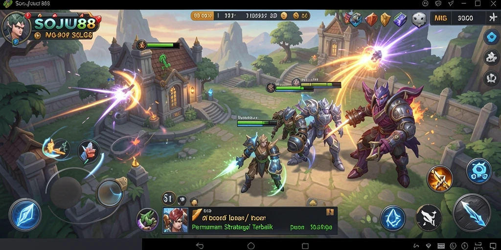 Tampilan gameplay SOJU88 yang memukau dengan aksi strategi.