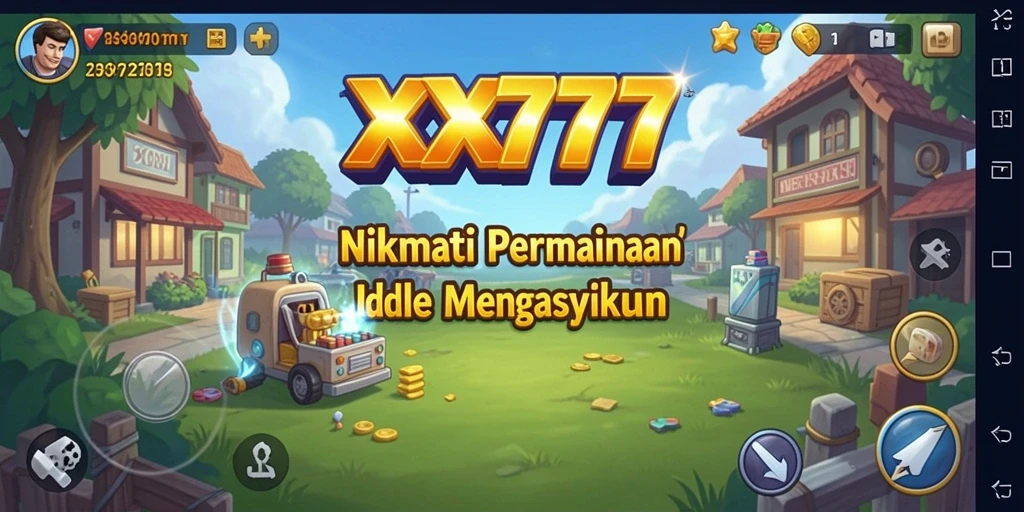 Screenshot utama XXX777 menampilkan gameplay Idle yang menarik dan interaktif.
